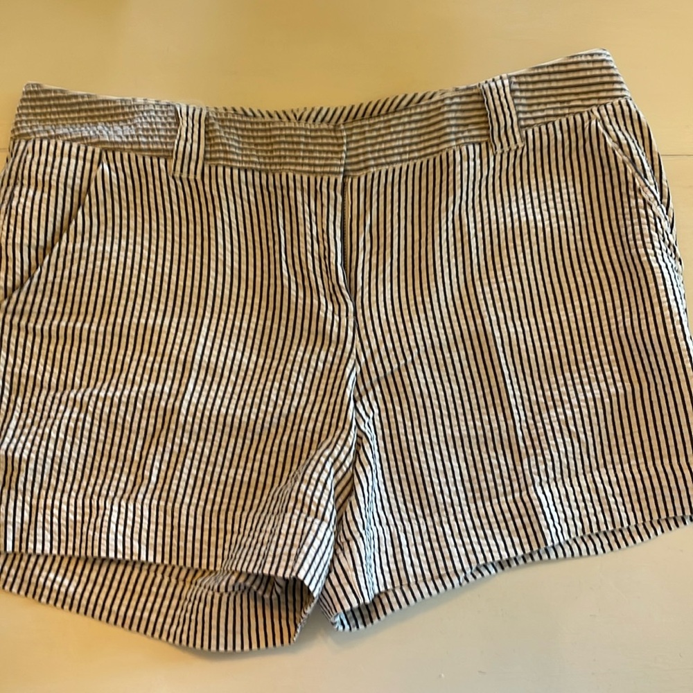 Lands End Seersucker shorts size 12
